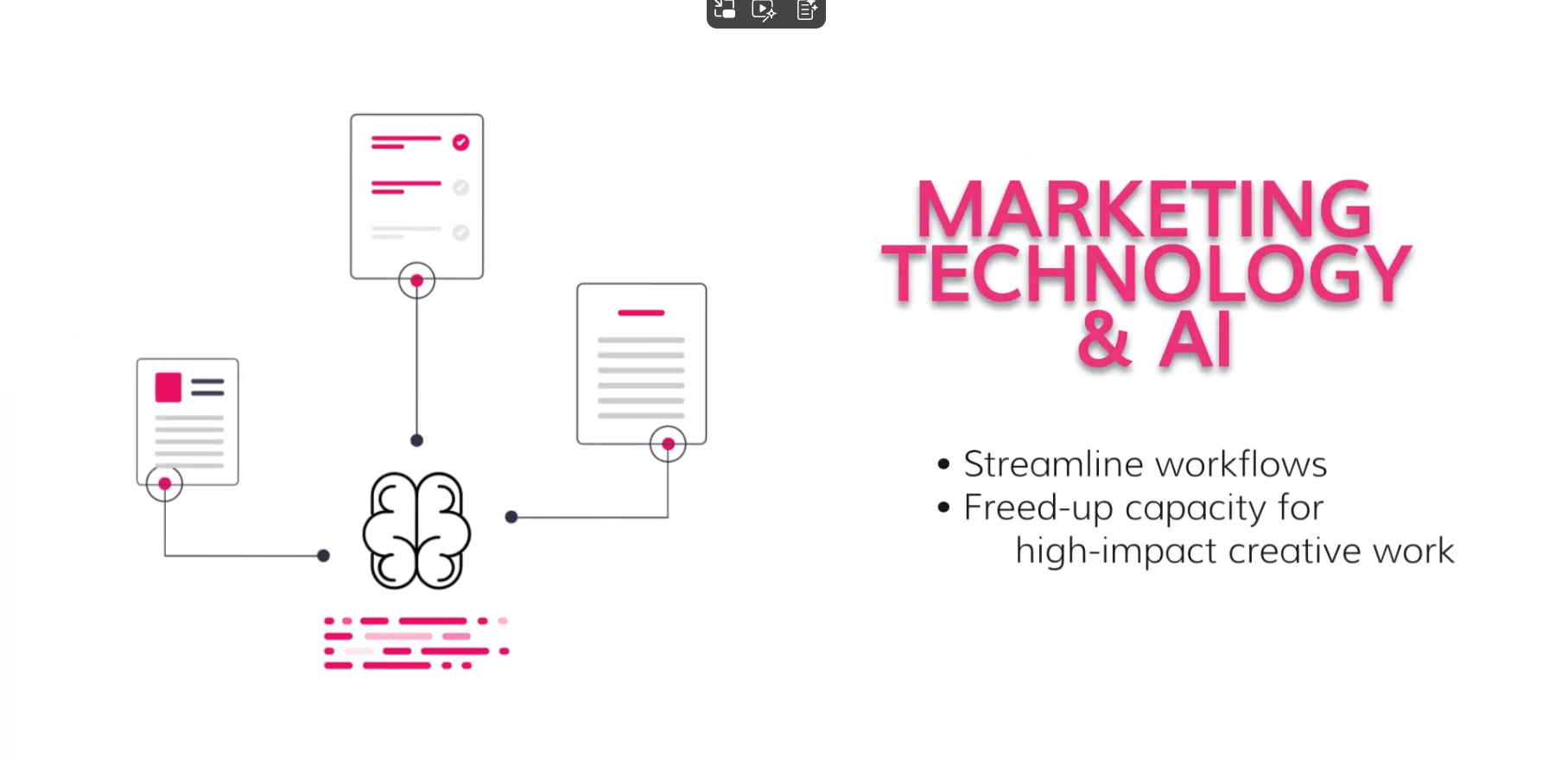Animated motion graphics for Verameds Marketing updates announcement